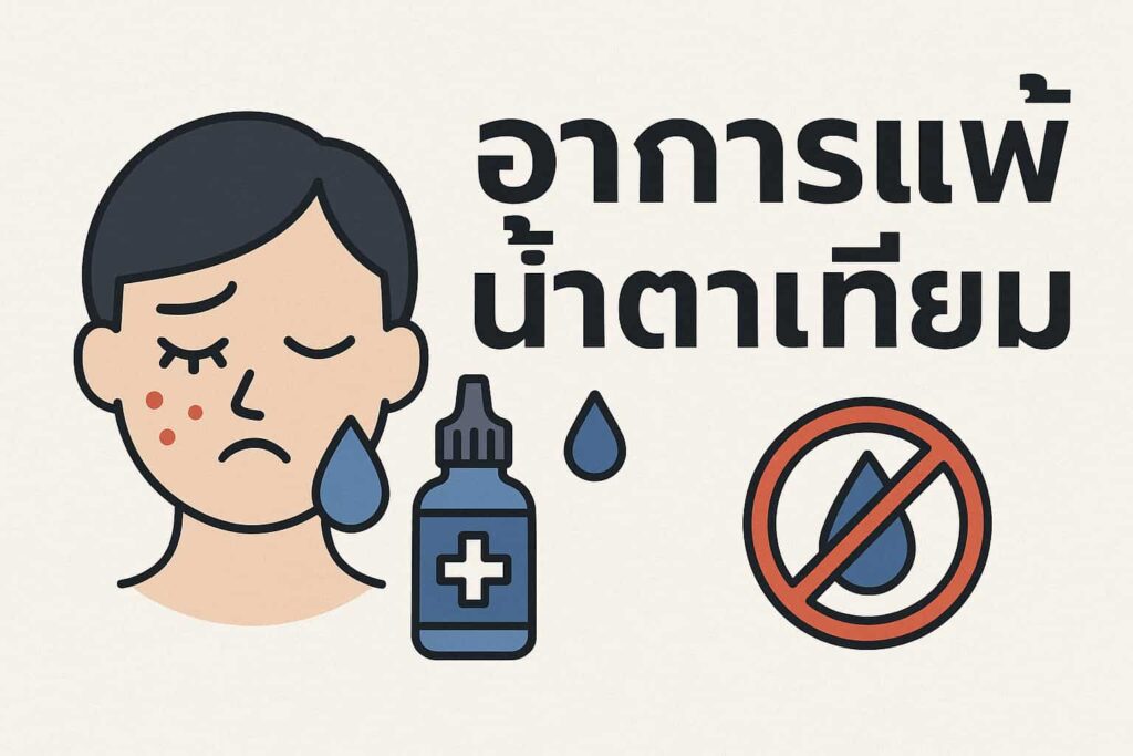 แพ้น้ำตาเทียม